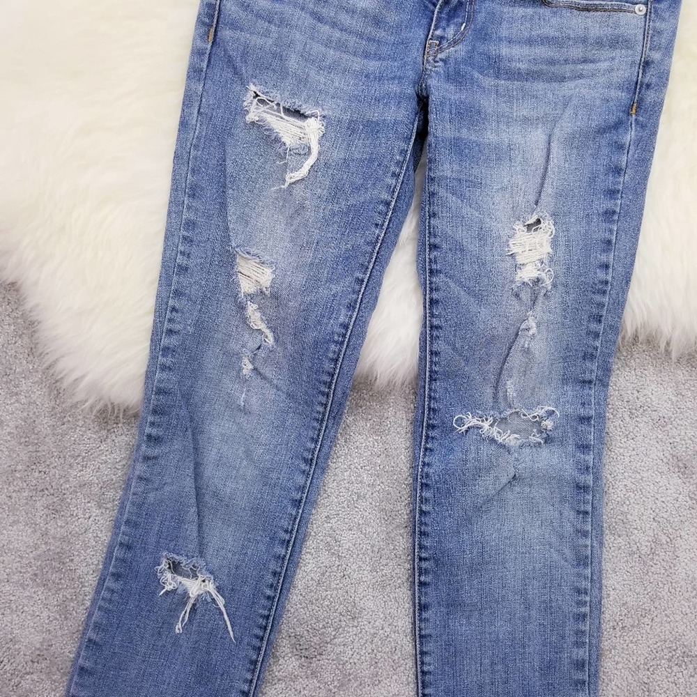 American Eagle Ripped Stretch Skinny Jeans - Picture 2 of 5